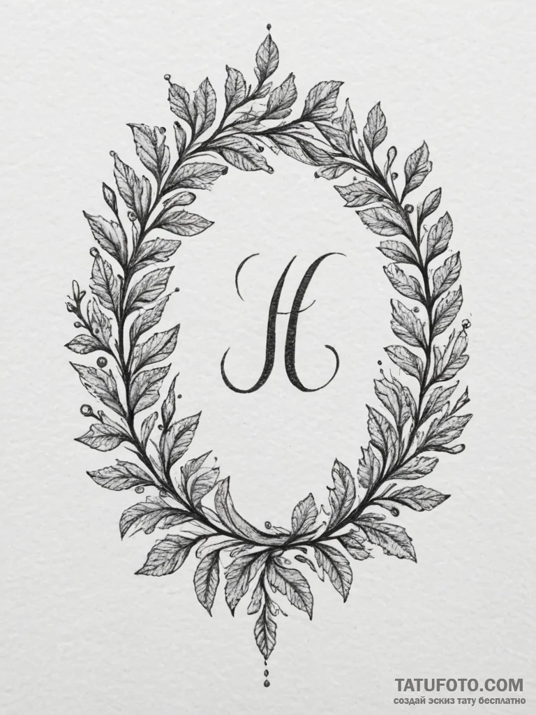 Tattoo design a vine with significant dates o... - эскиз тату (№1755052797_0, 13.08.2025 02:39) — Tatufoto.com