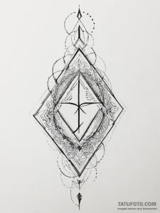 113. tattoo sketch: "istok" rune as the begin... - эскиз тату (№1755055787_0, 13.08.2025 03:29) — Tatufoto.com