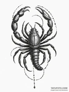 Tattoo design a realistic scorpio scorpion, w... - эскиз тату (№1755058573_0, 13.08.2025 04:16) — Tatufoto.com