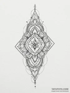 Tattoo sketch gemini's twin glyphs forming pa... - эскиз тату (№1755059173_0, 13.08.2025 04:26) — Tatufoto.com