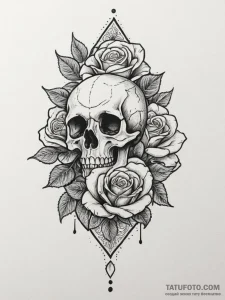 Indian, tattoo drawing outline, dotwork shadi... - эскиз тату (№1755060371_0, 13.08.2025 04:46) — Tatufoto.com