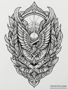 The scout regiment logo from attack on titan,... - эскиз тату (№1755061767_0, 13.08.2025 05:09) — Tatufoto.com