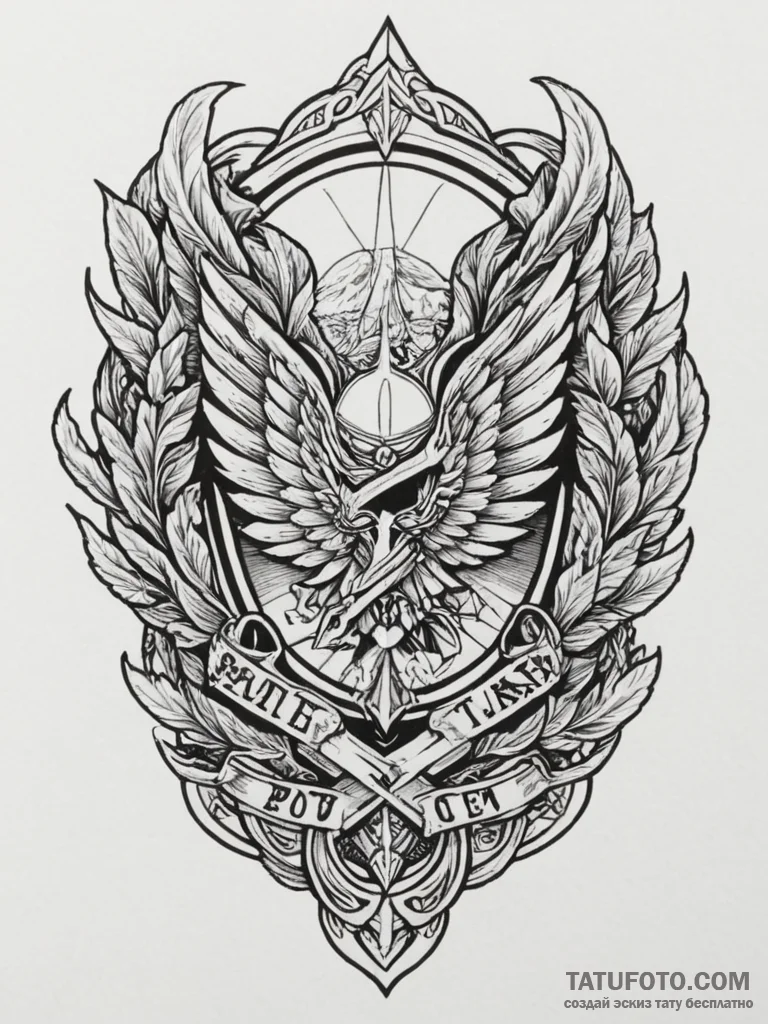 The scout regiment logo from attack on titan,... - эскиз тату (№1755061767_0, 13.08.2025 05:09) — Tatufoto.com