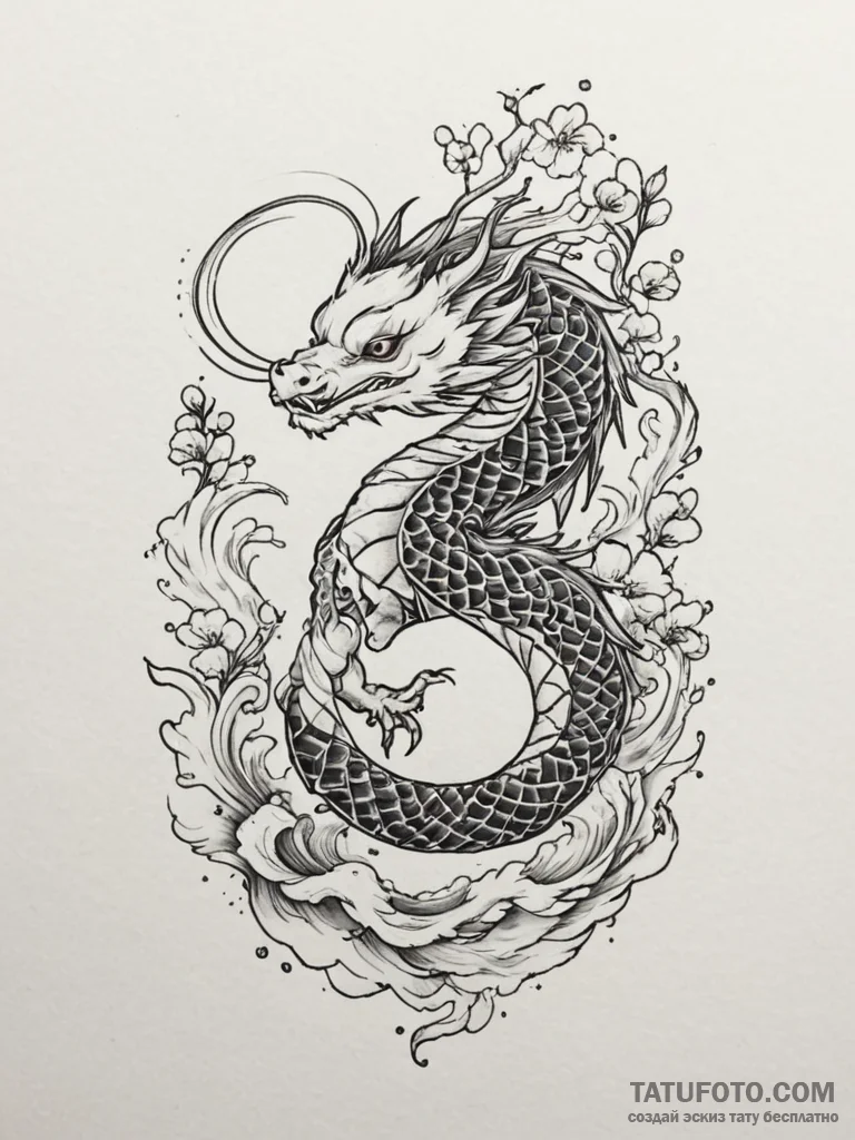 Tattoo sketch a playful monster or creature d… — эскиз тату (№1755065157_0, 13.08.2025 06:05) — Tatufoto.com