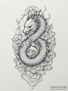 Tattoo sketch a zodiac glyph where half is cl... - эскиз тату (№1755067950_0, 13.08.2025 06:52) — Tatufoto.com
