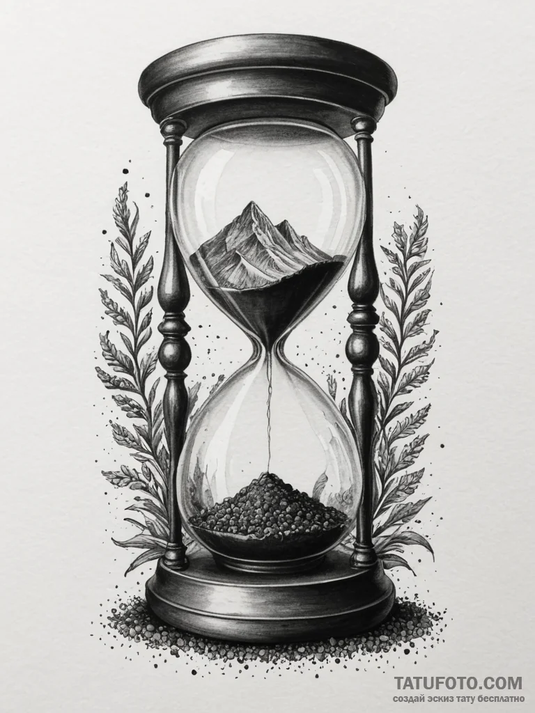 Hourglass (is in the original list, but can b... - эскиз тату (№1755070938_0, 13.08.2025 07:42) — Tatufoto.com