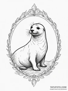 Seal - эскиз тату (№1755071736_0, 13.08.2025 07:55) — Tatufoto.com