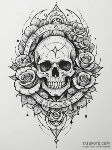 Tattoo design an abstract representation of t... - эскиз тату (№1755075722_0, 13.08.2025 09:02) — Tatufoto.com