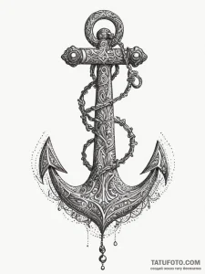 Tattoo design a tiny, symbolic anchor., artis... - эскиз тату (№1755077716_0, 13.08.2025 09:35) — Tatufoto.com