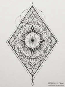 Tattoo design an abstract representation of d... - эскиз тату (№1755079315_0, 13.08.2025 10:01) — Tatufoto.com