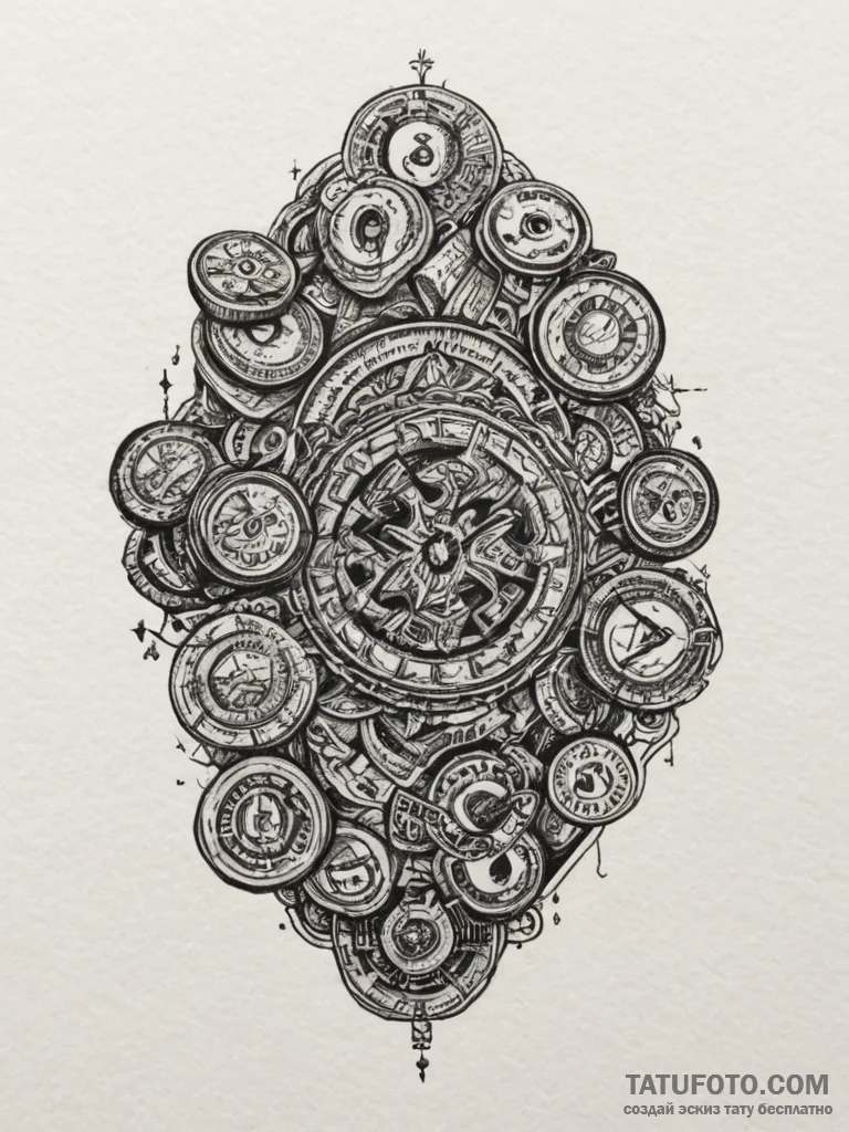 Tattoo design a stack of retro arcade game co... - эскиз тату (№1755079715_0, 13.08.2025 10:08) — Tatufoto.com