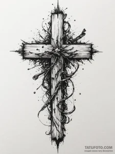 Pine, concept art for tattoo, on a clean whit... - эскиз тату (№1755082304_0, 13.08.2025 10:51) — Tatufoto.com