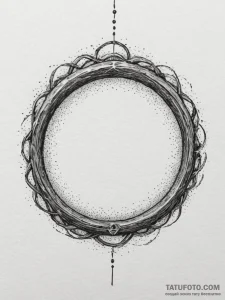 The "one ring" inscription from lord of the r... - эскиз тату (№1755082903_0, 13.08.2025 11:01) — Tatufoto.com