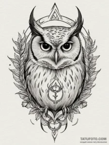 147. tattoo design: a "veda" rune with a subt... - эскиз тату (№1755085093_0, 13.08.2025 11:38) — Tatufoto.com