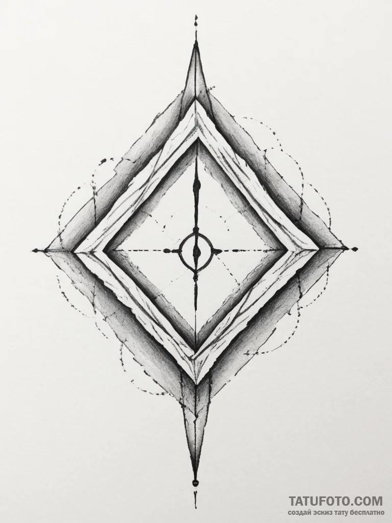 103. tattoo sketch: "opora" rune as part of a... - эскиз тату (№1755090897_0, 13.08.2025 13:14) — Tatufoto.com