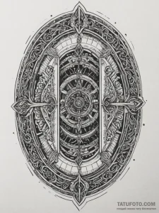 Tattoo design a detailed, strong-looking vaul... - эскиз тату (№1755091498_0, 13.08.2025 13:24) — Tatufoto.com