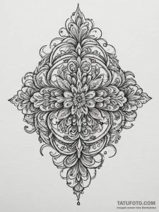 Tattoo sketch a textured depiction of forged... - эскиз тату (№1755092903_0, 13.08.2025 13:48) — Tatufoto.com