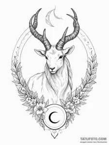 Capricorn - эскиз тату (№1755100112_0, 13.08.2025 15:48) — Tatufoto.com
