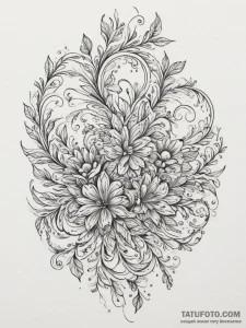 Tattoo design an abstract representation of g... - эскиз тату (№1755100310_0, 13.08.2025 15:51) — Tatufoto.com