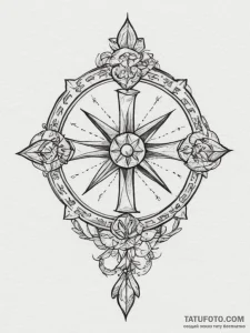 Tattoo design a zodiac symbol with a subtle g... - эскиз тату (№1755100909_0, 13.08.2025 16:01) — Tatufoto.com