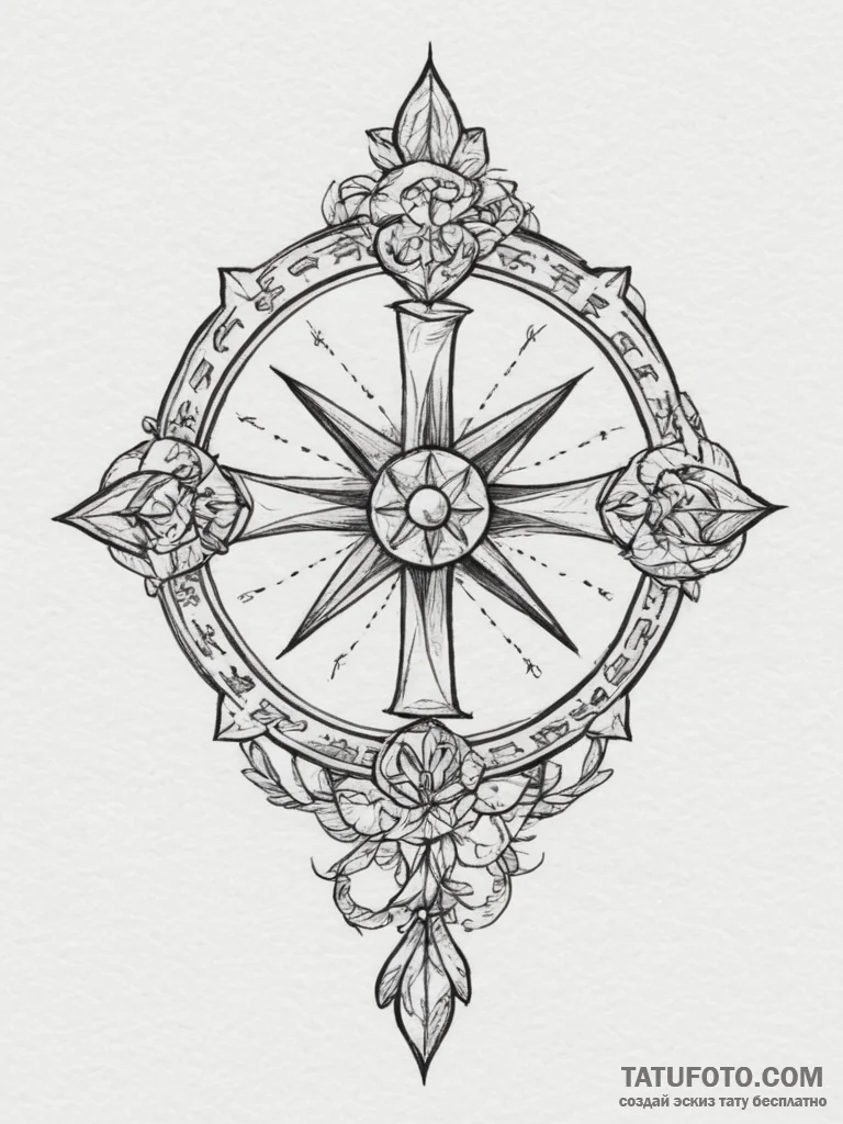 Tattoo design a zodiac symbol with a subtle g... - эскиз тату (№1755100909_0, 13.08.2025 16:01) — Tatufoto.com
