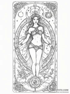 Tattoo sketch a personalized tarot card with... - эскиз тату (№1755108392_0, 13.08.2025 18:06) — Tatufoto.com
