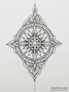 Tattoo sketch a medieval mace with a simple,... - эскиз тату (№1755110784_0, 13.08.2025 18:46) — Tatufoto.com