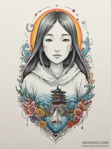 No-face from spirited away, artistic tattoo s... - эскиз тату (№1755110980_0, 13.08.2025 18:49) — Tatufoto.com