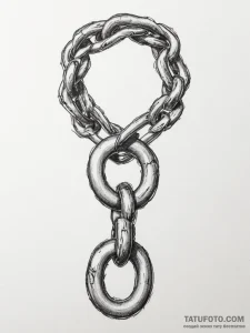 A broken chain - эскиз тату (№1755111174_0, 13.08.2025 18:52) — Tatufoto.com