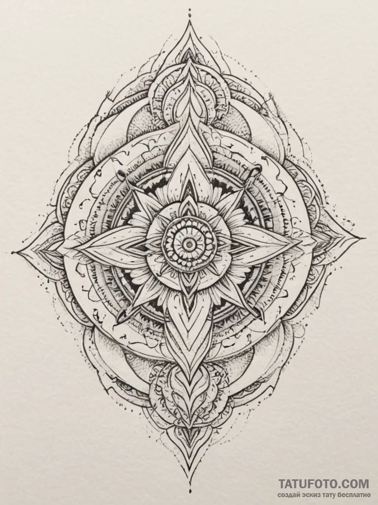 Tattoo design an abstract ripple effect from... - эскиз тату (№1755112350_0, 13.08.2025 19:12) — Tatufoto.com