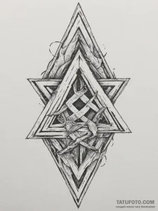 54. tattoo sketch: a rune appearing as if mag... - эскиз тату (№1755114506_0, 13.08.2025 19:48) — Tatufoto.com