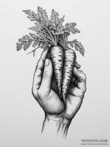 A close-up on the weathered hands of a garden... - эскиз тату (№1755114700_0, 13.08.2025 19:51) — Tatufoto.com