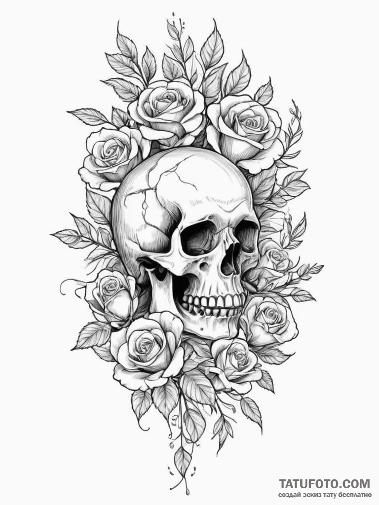 Tattoo design a branch with multiple blossoms... - эскиз тату (№1755116661_0, 13.08.2025 20:24) — Tatufoto.com