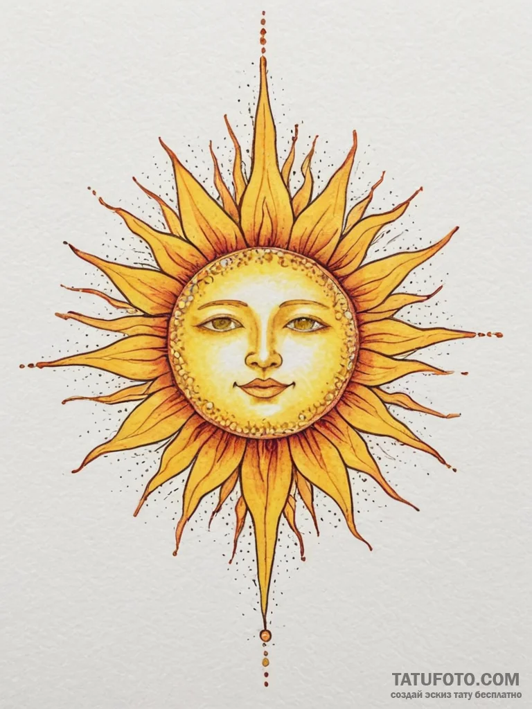 Tattoo sketch: watercolor splashes of bright... - эскиз тату (№1755121640_0, 13.08.2025 21:47) — Tatufoto.com