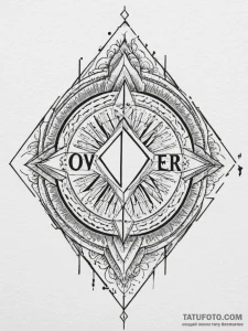 Tattoo design 'game over' with glitching lett... - эскиз тату (№1755124640_0, 13.08.2025 22:37) — Tatufoto.com