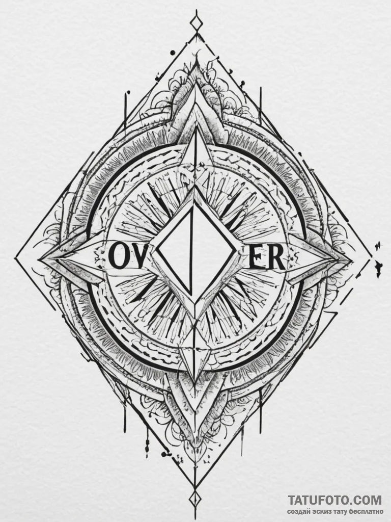 Tattoo design 'game over' with glitching lett... - эскиз тату (№1755124640_0, 13.08.2025 22:37) — Tatufoto.com