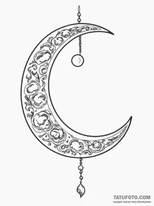 Moon - эскиз тату (№1755130270_0, 14.08.2025 00:11) — Tatufoto.com