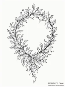 Tattoo design a delicate vine wrapping around... - эскиз тату (№1755132882_0, 14.08.2025 00:54) — Tatufoto.com