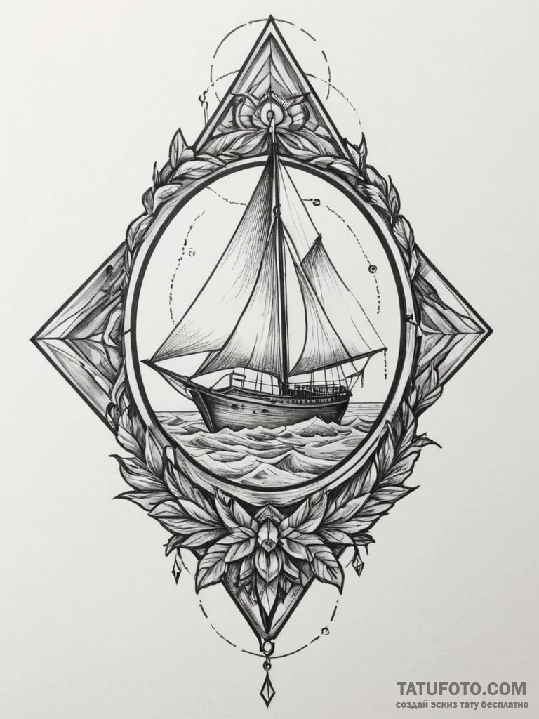 Tattoo sketch a fine line depiction of a crys... - эскиз тату (№1755134885_0, 14.08.2025 01:28) — Tatufoto.com