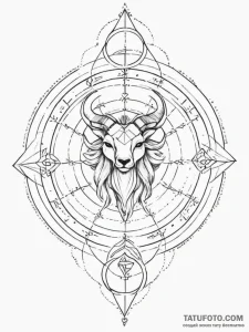 Tattoo design a geometric sphere with the zod... - эскиз тату (№1755140315_0, 14.08.2025 02:58) — Tatufoto.com