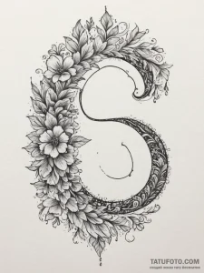 Tattoo design a stylized 'f' for 'respects' b... - эскиз тату (№1755140718_0, 14.08.2025 03:05) — Tatufoto.com
