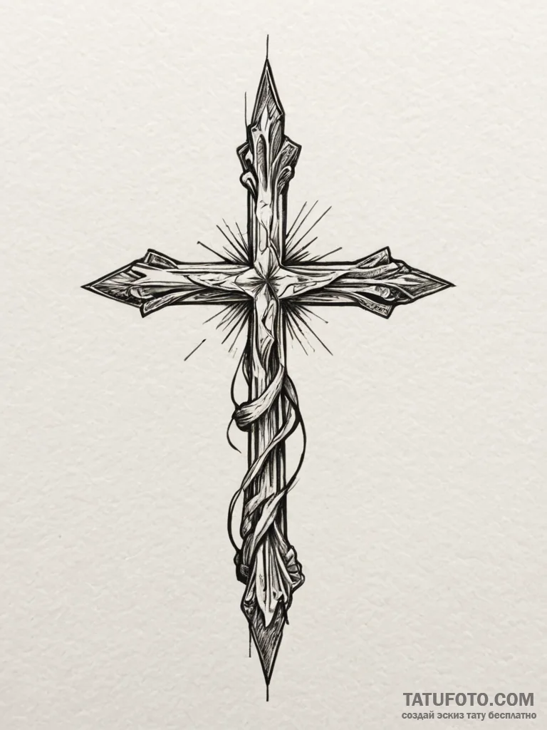 Pin, ink illustration for tattoo, on a clean... - эскиз тату (№1755142506_0, 14.08.2025 03:35) — Tatufoto.com