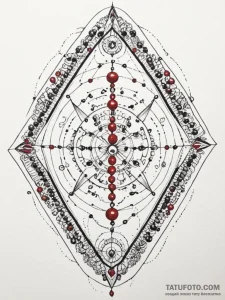 Abacus, tattoo sketch design, black and red i... - эскиз тату (№1755146325_0, 14.08.2025 04:38) — Tatufoto.com