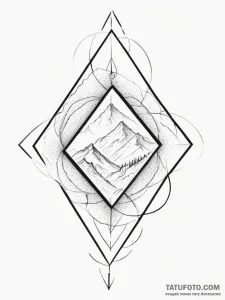 Rhombus - эскиз тату (№1755150272_0, 14.08.2025 05:44) — Tatufoto.com