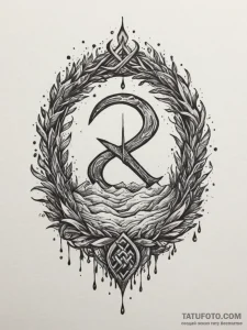 111. tattoo sketch: the rune "istok," resembl... - эскиз тату (№1755151253_0, 14.08.2025 06:00) — Tatufoto.com