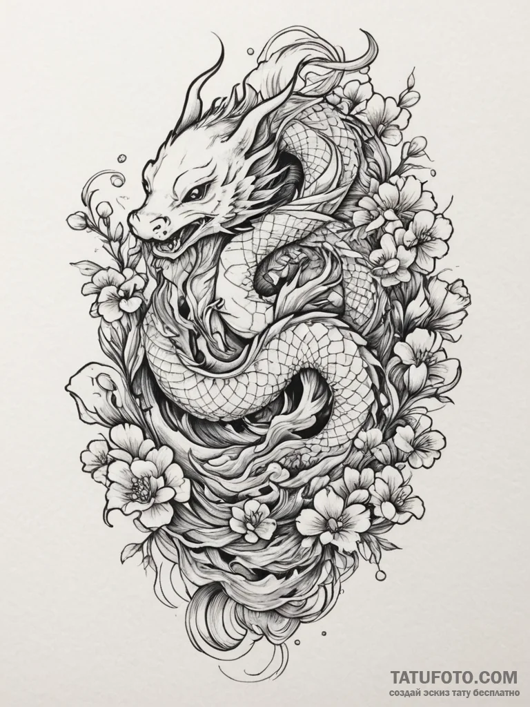 Tattoo design a cluster of tiny, detailed mus... - эскиз тату (№1755155991_0, 14.08.2025 07:19) — Tatufoto.com