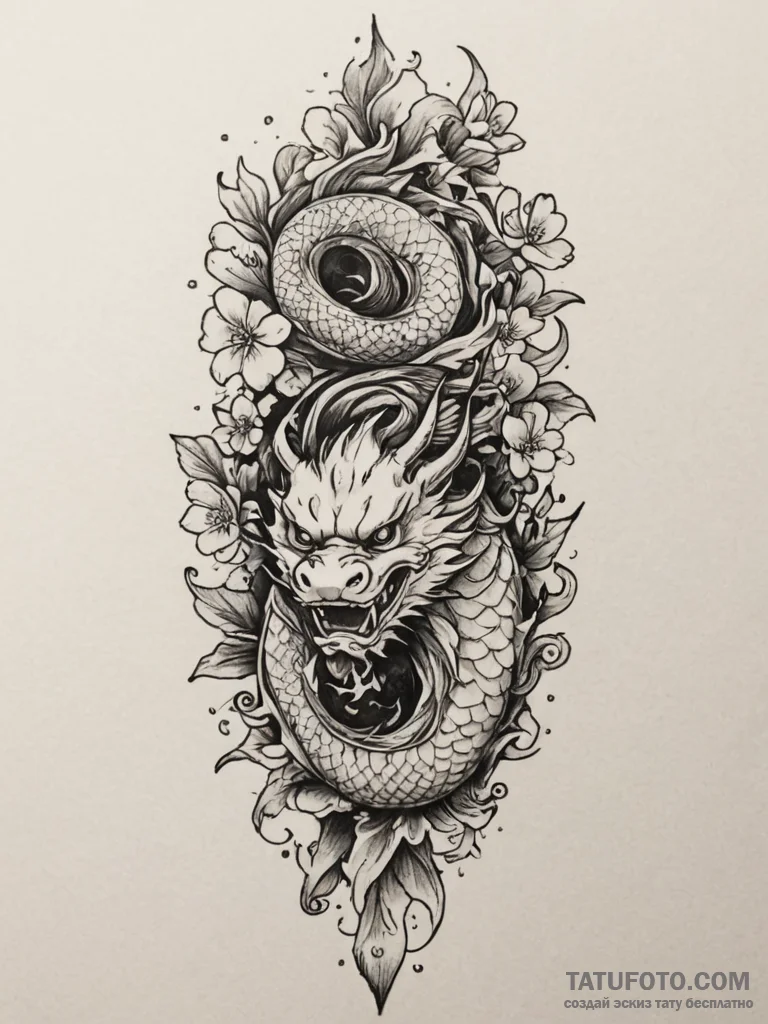 Tattoo sketch a strong, stoic redwood tree, r... - эскиз тату (№1755159155_0, 14.08.2025 08:12) — Tatufoto.com