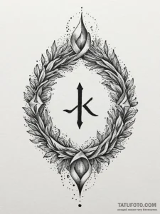 111. tattoo sketch: the rune "istok," resembl... - эскиз тату (№1755164099_0, 14.08.2025 09:34) — Tatufoto.com