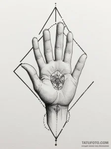 Tattoo sketch a hand protecting a small, vuln... - эскиз тату (№1755164491_0, 14.08.2025 09:41) — Tatufoto.com