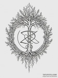 69. tattoo design: a "alatyr" rune appearing... - эскиз тату (№1755169436_0, 14.08.2025 11:03) — Tatufoto.com